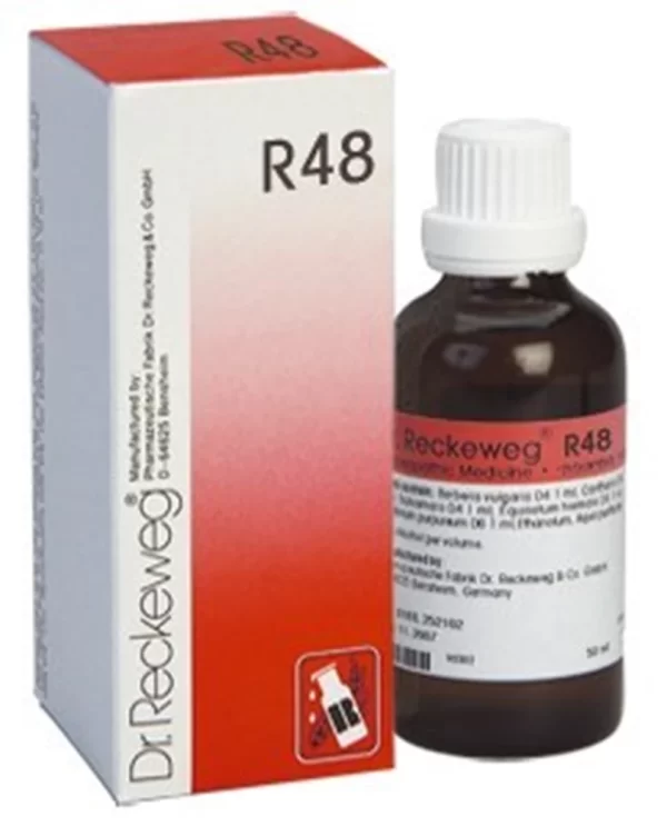 טיפות R48 מחלות של מערכת ודרכי הנשימה, 50 מ''ל, Dr.Reckeweg