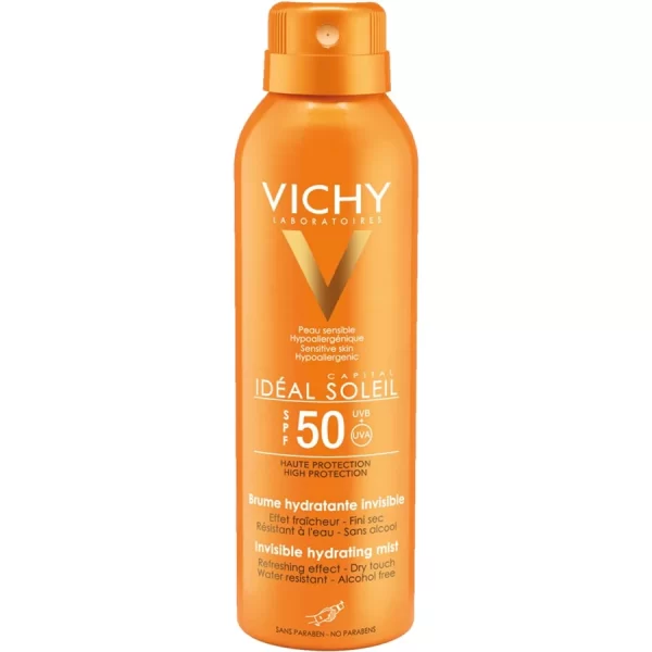 אידאל סוליי מיסט ספריי הגנה מרענן SPF50 וישי 200 מ"ל