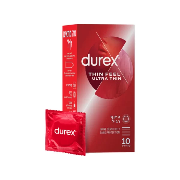 12 קונדומים טין פיל אולטרה | Durex Thin Feel Ultra Thin Condoms