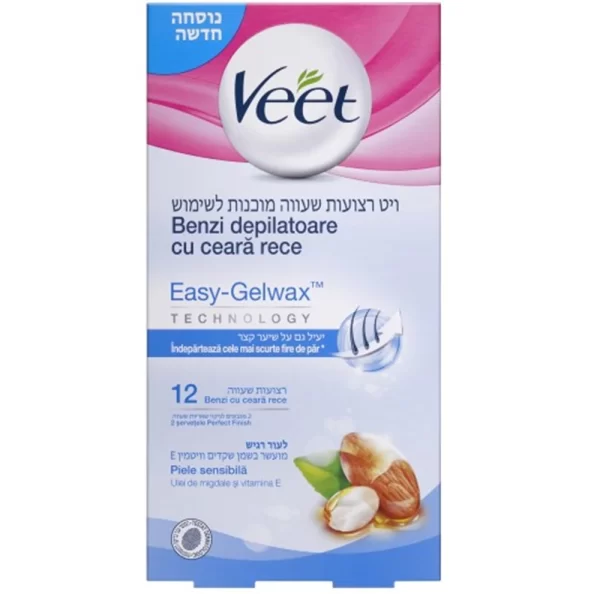 רצועות שעווה מוכנות לשימוש 12 יחידות Veet